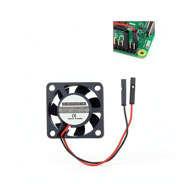 Haldzemo 3007 Fan Raspberry Pi Cooling DC 5V Black-3