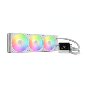 GAMDIAS CHIONE E4-360 WH Liquid CPU Cooler Digital Display-0