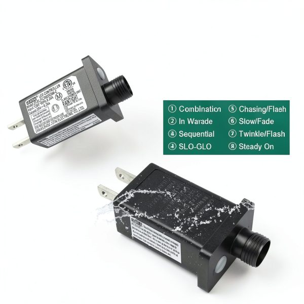 FFZZKJ 30V 6W LED Transformer Timer 8 Modes IP44 Waterproof-3