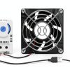 VONNST 120mm USB Quiet Cooling Fan Thermostat Control-5