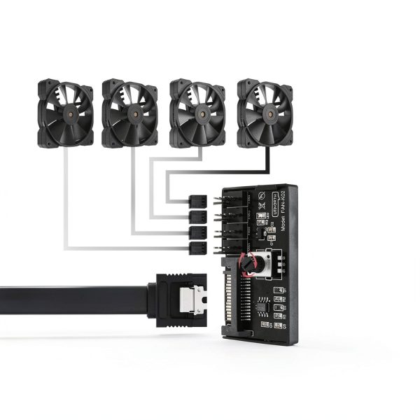 HUAREW 4 Pin PWM Fan Speed Controller Adapter PC Cooling-3