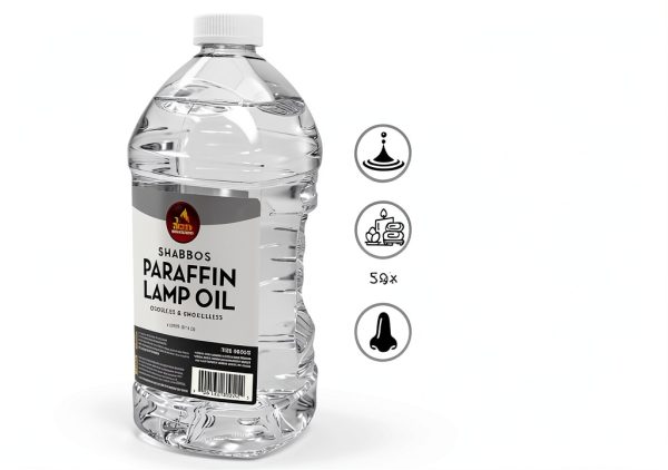 Ner Mitzvah Lamp Oil Clean Burn 2 Liter Clear Traditional-1