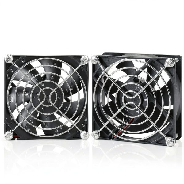 RZKKJ 80mm Cooling Fan IP56 Moisture Proof 2 Pack-0