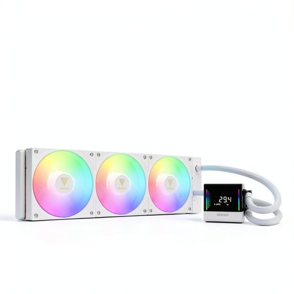 GAMDIAS CHIONE E4-360 WH Liquid CPU Cooler Digital Display-1