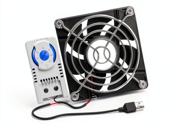 VONNST 120mm USB Quiet Cooling Fan Thermostat Control-6