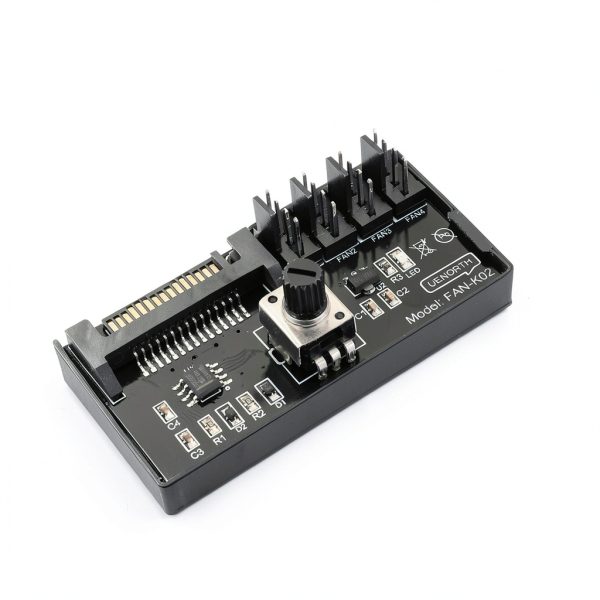 HUAREW 4 Pin PWM Fan Speed Controller Adapter PC Cooling-1