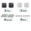 RZKKJ 80mm Cooling Fan IP56 Moisture Proof 2 Pack-3