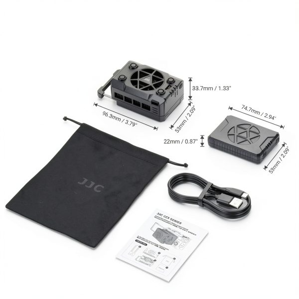 JJC Camera Cooling Fan Semiconductor Cooling Dual Power-8
