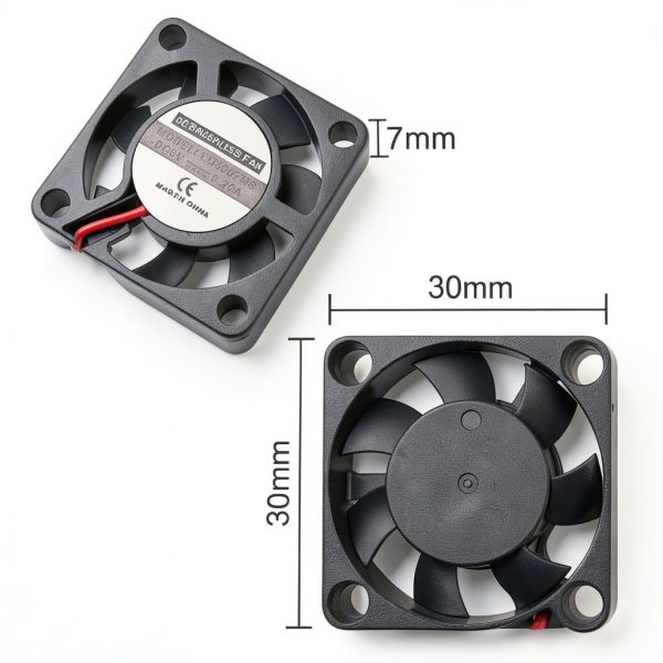 Haldzemo 3007 Fan Raspberry Pi Cooling DC 5V Black-1