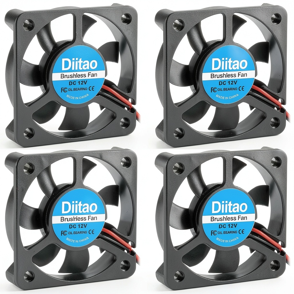 Diitao 50mm cooling fan installed in a 3D printer enclosure