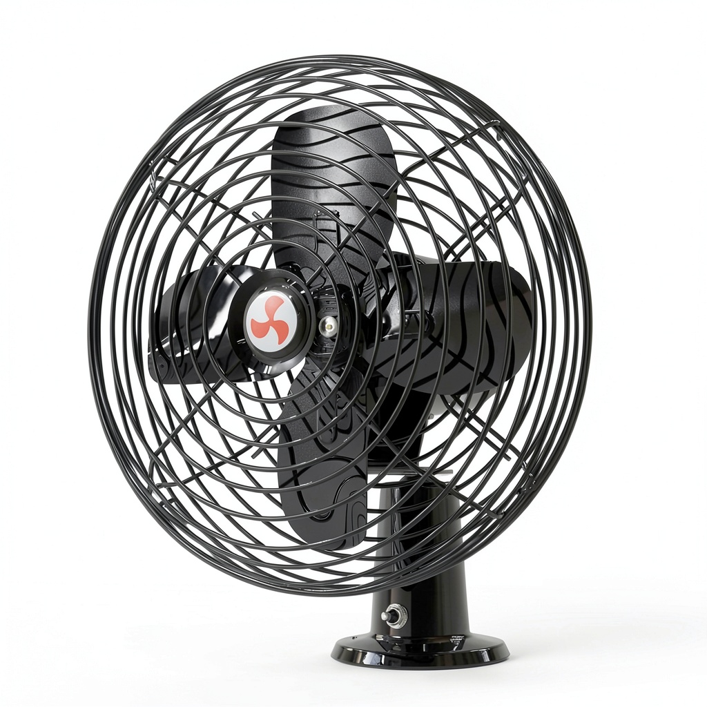 XGGYA 12V car fan mounted in a vehicle cabin
