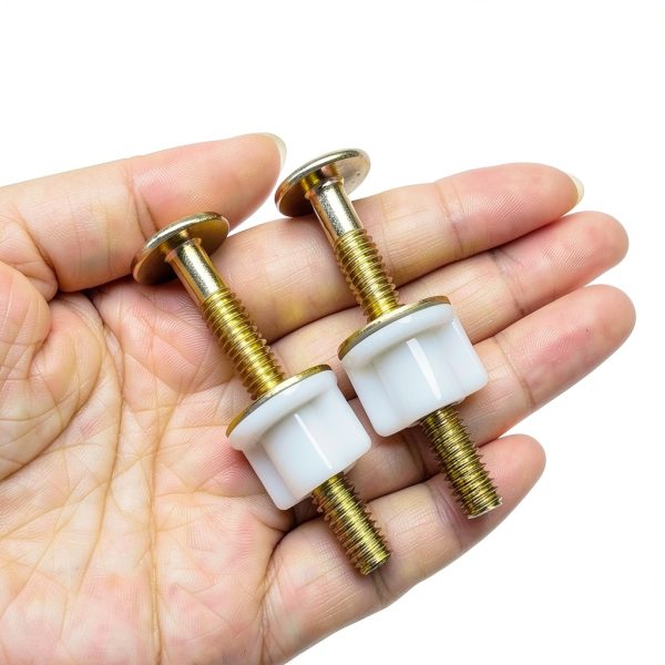 Alamic Toilet Seat Bolts Iron Plastic Heavy Duty-4