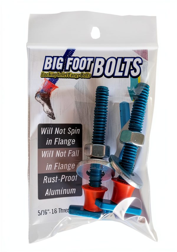Toilet Floor Bolt Aluminum by Big Foot Bolts-2