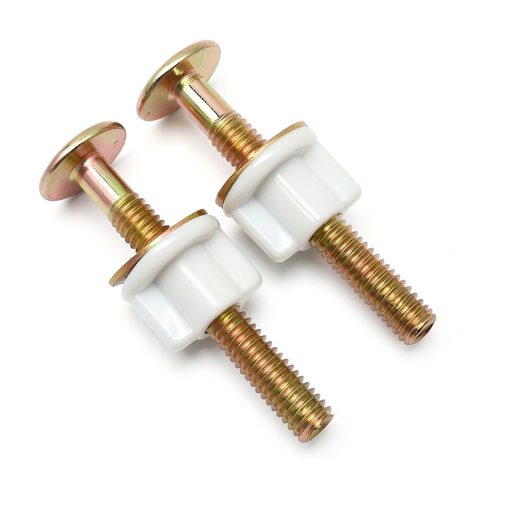 Installing Alamic toilet bolts in a bathroom