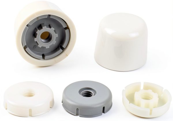 Plumb Pak Toilet Bolt Caps White Plastic Push On-0