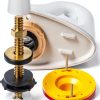 Gtziqa Toilet Bolt Kit 16pcs White/Gold Floor Flange Repair Set-5