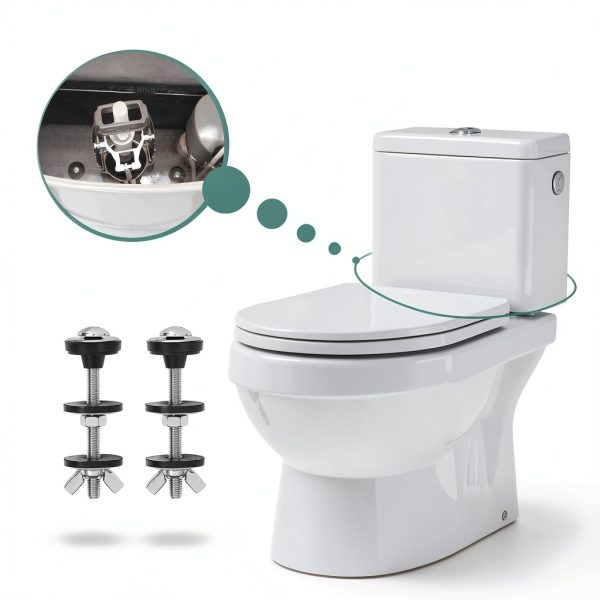 Toilet Tank Bolts Qicrdvi M6 Stainless Steel Set with Washers and Nuts-6