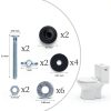 Toilet Tank Bolts Qicrdvi M6 Stainless Steel Set with Washers and Nuts-1