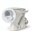 Blulu Toilet Bolt Cap Set 32pcs White Plastic Round Cover 1.45in-3