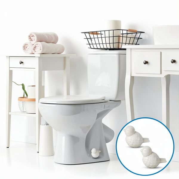 Ceramic Toilet Bolt Cover Set SynHHergyx Bird Design Install 2 Pack-3