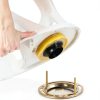 Gtziqa Toilet Bolt Kit 16pcs White/Gold Floor Flange Repair Set-4