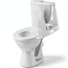 Blulu Toilet Bolt Cap Set 32pcs White Plastic Round Cover 1.45in-6