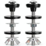 AUGHOA Toilet Bolt Kit 2.87in Stainless Steel with Rubber Washers-0