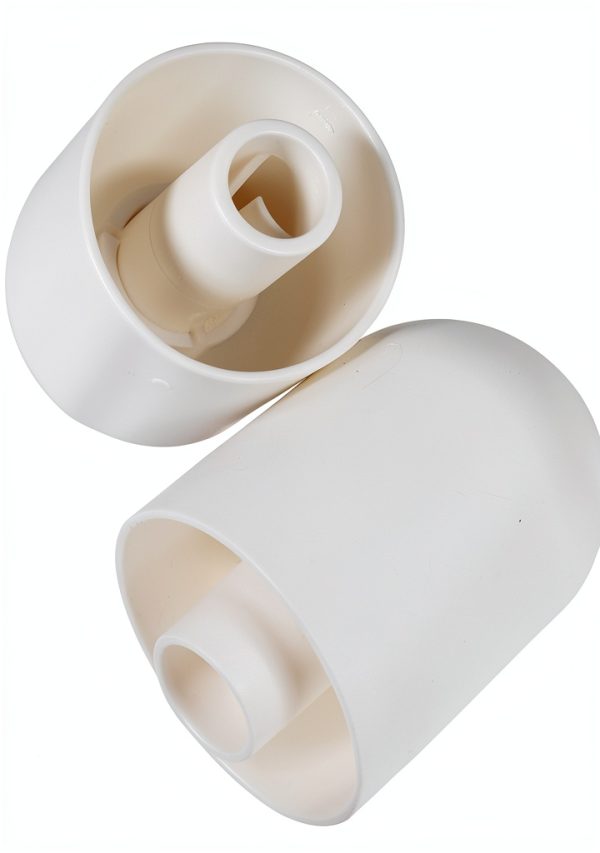 Toilet Floor Cap Set GrandEZ-Products Model 011 White Dual Shaft Caps-0