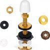Gtziqa Toilet Bolt Kit 16pcs White/Gold Floor Flange Repair Set-1