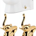 Toilet Bolt Cover Solaradgy Gold Elephant Ceramic MTLS001 Set-0