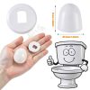 Blulu Plastic Toilet Bolt Cap 16pcs White Round 1.45in Universal-1