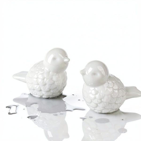 Ceramic Toilet Bolt Cover Set SynHHergyx Bird Design Install 2 Pack-4