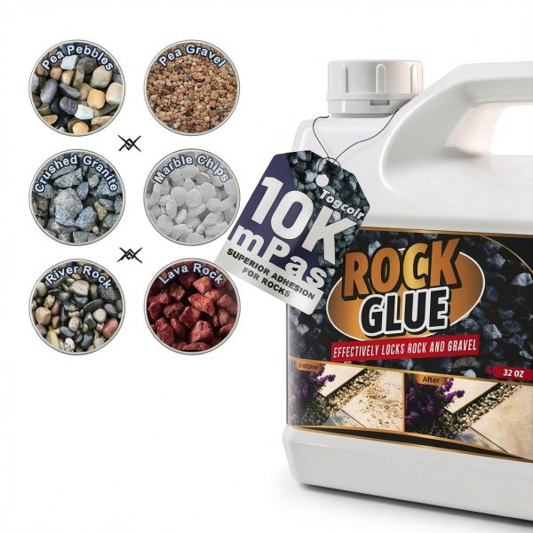 Rock Glue for Landscaping by Togcolr 32oz Strong Mulch Gravel Adhesive-2