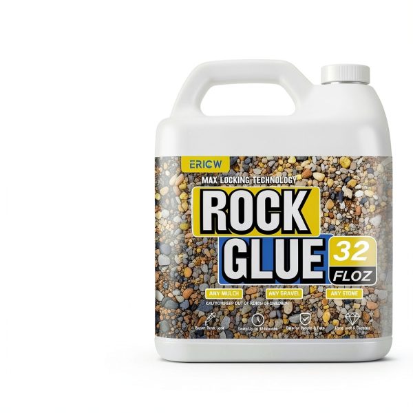 Rock Glue 32 Fl Oz ERICW Locking Mulch Gravel Adhesive 2-3X Coverage-5