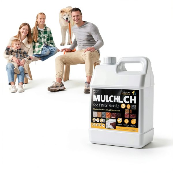 128oz Strong Mulch Glue, Rock Glue for Landscaping, Fast-Dry Gravel Binder,Landscape Lockdown Sticky Adhesive Spray Easily Holds Rubber, Stone, Pebble, Pea Gravel Mulch Anchor for Indoor, Outdoor-3