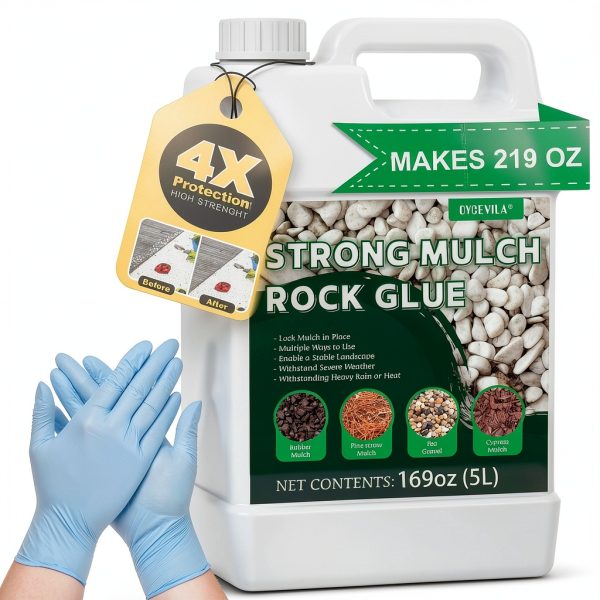 Concentrate Stone Glue Oycevila 219oz Mulch Rock Adhesive Pet‑Friendly-0