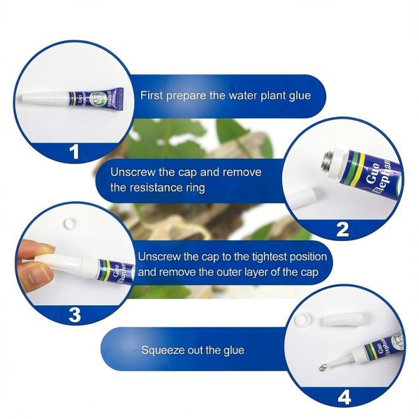 Aquarium Glue Veythor 6Pcs Instant Coral Adhesive Quick Dry Waterproof-1