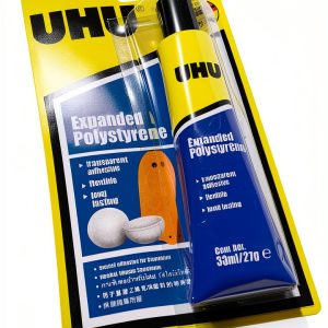 UHU Expanded Polystyrene Transparent Adhesive 33ml Solvent Free-0