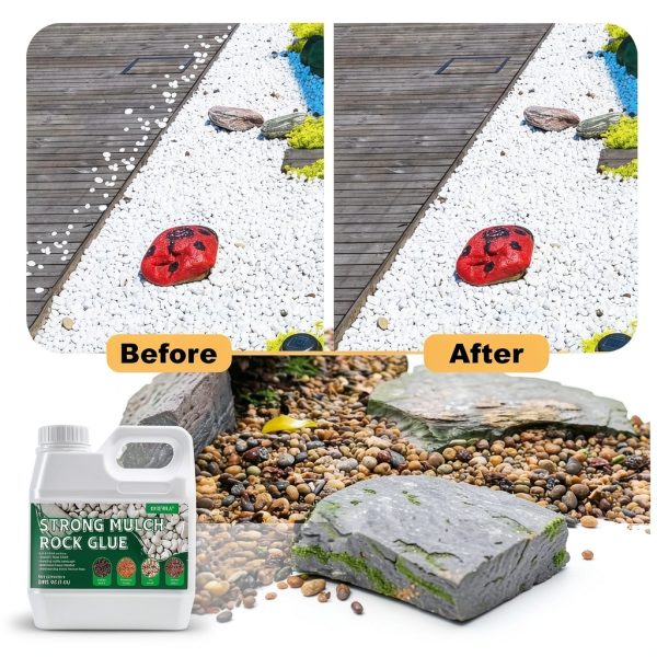 Concentrate Rock Glue Oycevila 44oz Mulch & Gravel Binder Landscaping-1