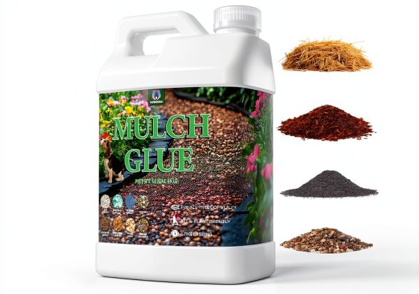 Mulch Glue Vivresina 1.1 Gallon Adhesive - Weather Resistant, Pet Safe-0