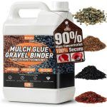 Mulch Glue 1 Gallon by Shabebe - Non-Toxic Pebble Stabilizer-0