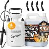 Rock Glue 1 Gallon Landscape Binder with Sprayer Shabebe 99% Adhesion-0