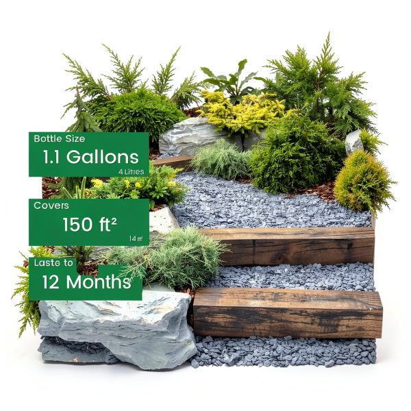 Mulch Glue Vivresina 1.1 Gallon Adhesive - Weather Resistant, Pet Safe-1