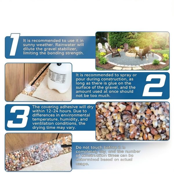 Mulch and Rock Glue 64 OZ by Bondtech – Pea Gravel Adhesive-5
